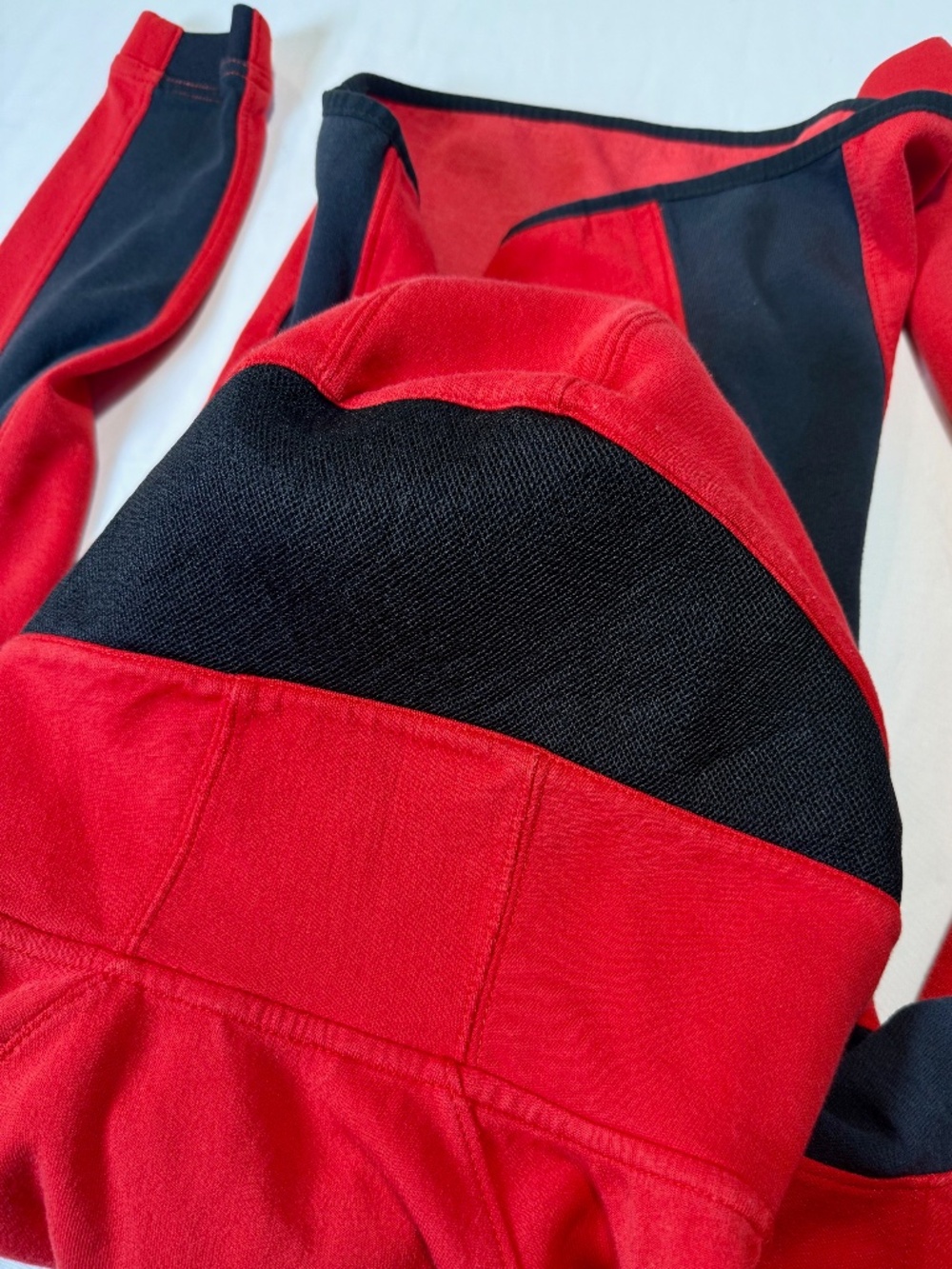Nike Women's Dri-FIT Red Black 2 Piece Sweatsuit Set Size Medium (UPDATED) - Picture 11 of 13